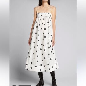 Ganni Black and White Polka Dot dress